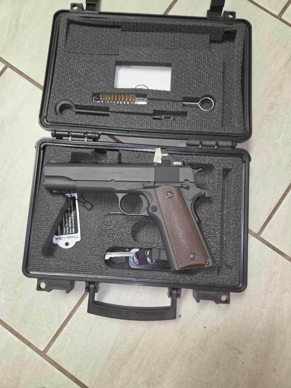 Tisas 1911 U.S. Army 9mm w/ Milled Holosun 407K & Factory Box - Reserve-img-1