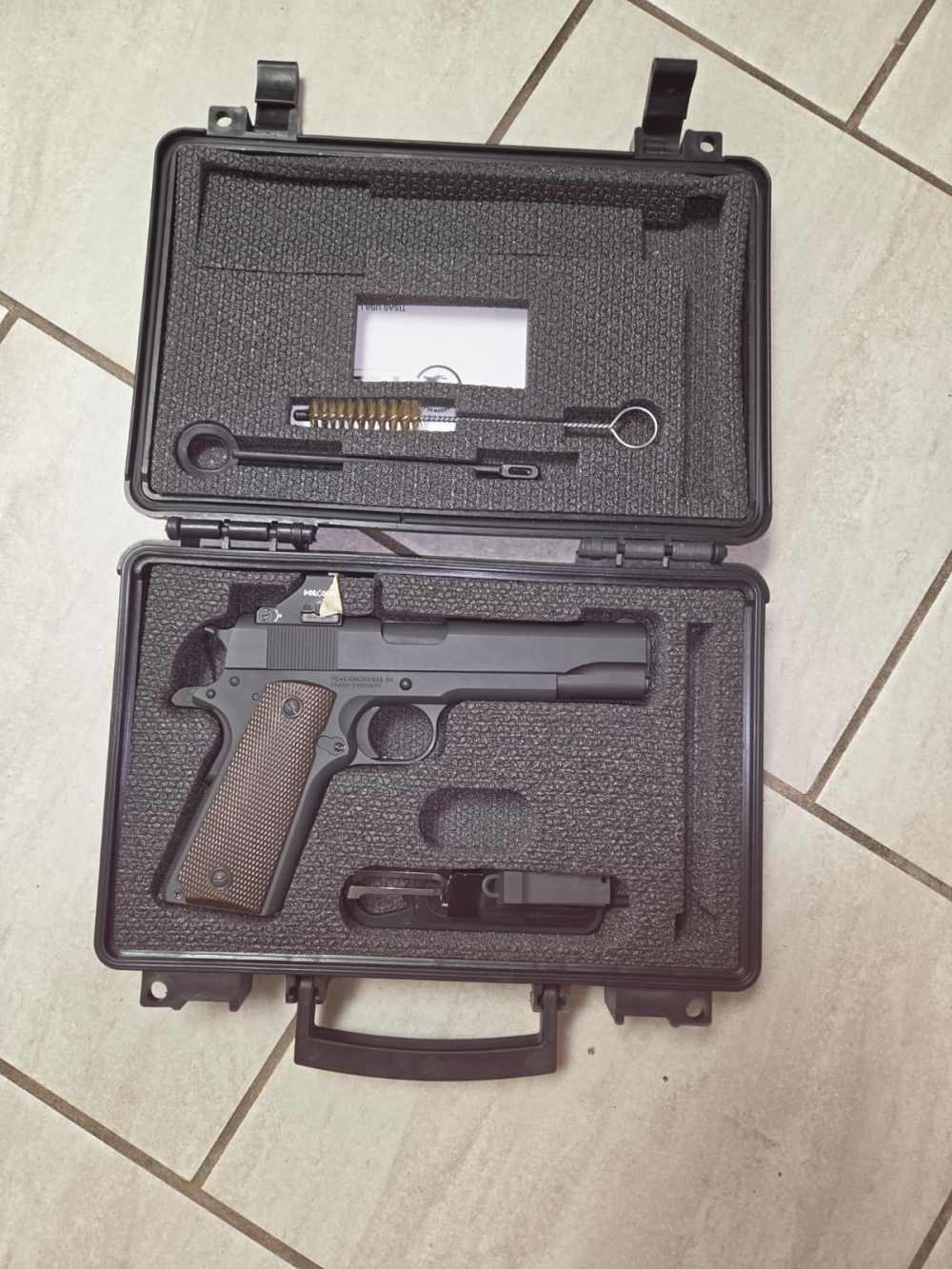 Tisas 1911 U.S. Army 9mm w/ Milled Holosun 407K & Factory Box - Reserve-img-0