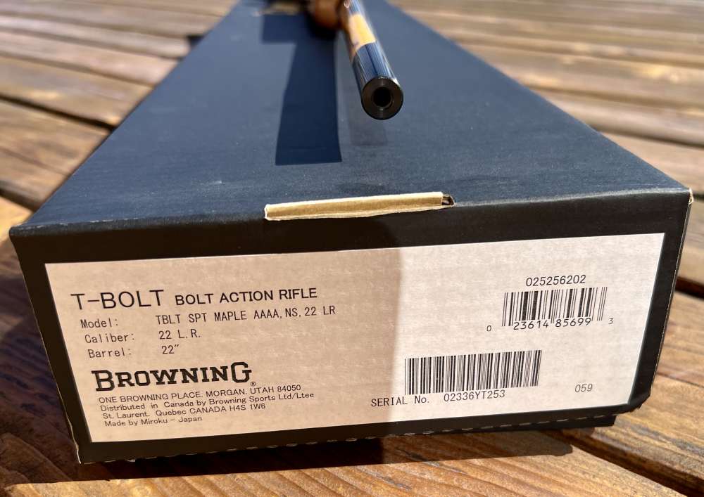 Browning T-Bolt Sporter Maple .22LR AAAA Maple 22" NIB Nice Wood-img-30
