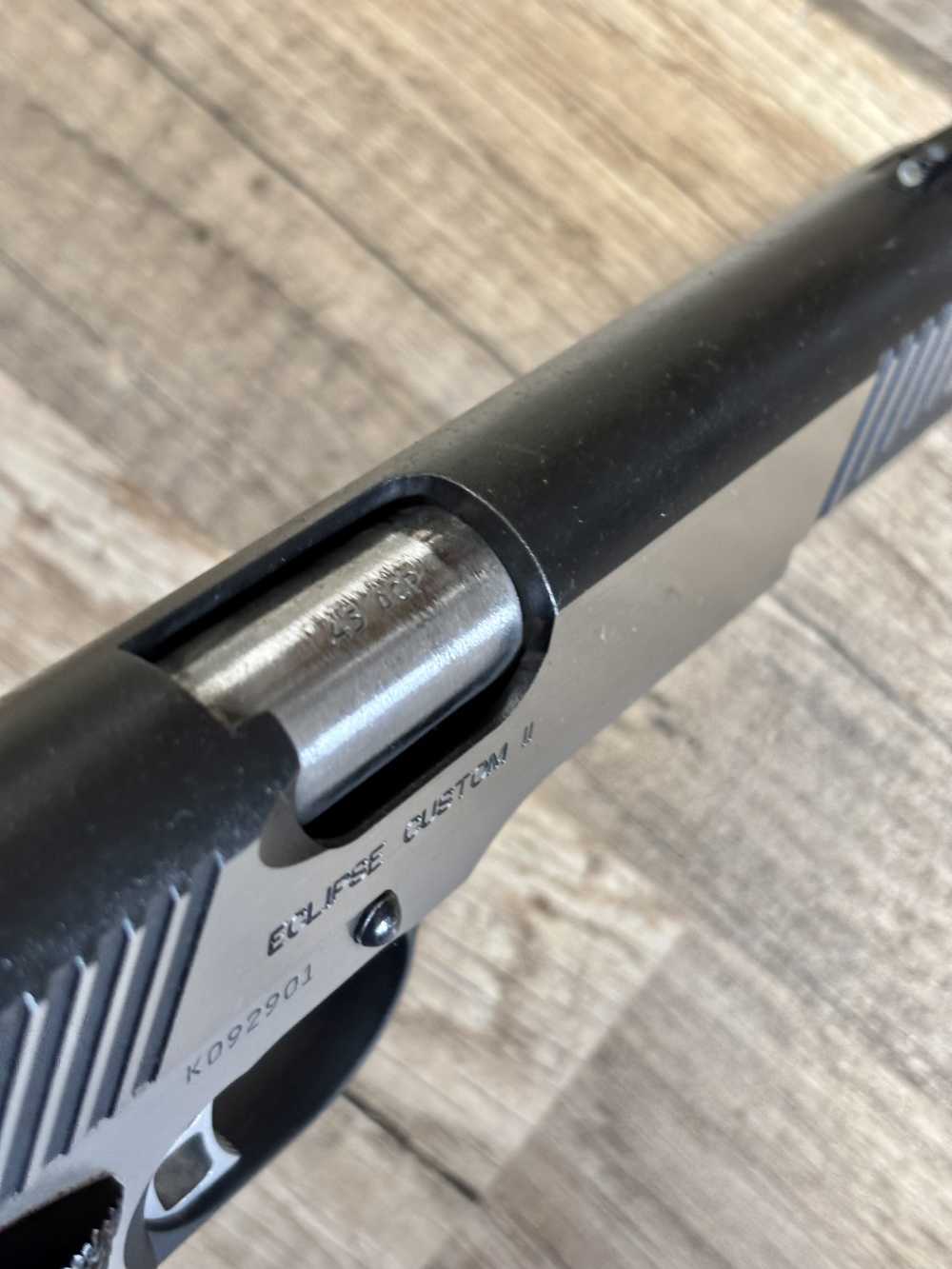 KIMBER ECLIPSE CUSTOM II STAINLESS 45 ACP . NO RESERVE -img-9