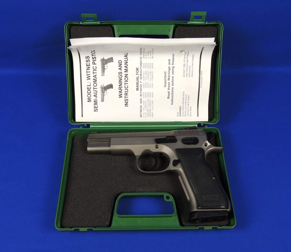 Tanfoglio EAA Witness 10MM Pistol with Case, Extra Magazines and Ammo  -img-32