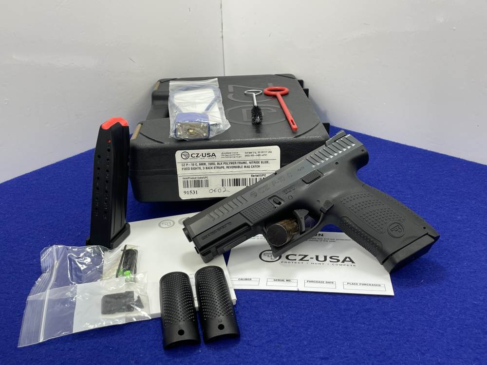 2021 CZ P-10 C 9mm 4.02" *EXCELLENT COMPACT-SIZE STRIKER-FIRED HANDGUN*-img-4