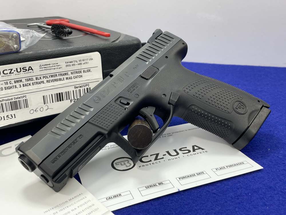 2021 CZ P-10 C 9mm 4.02" *EXCELLENT COMPACT-SIZE STRIKER-FIRED HANDGUN*-img-3