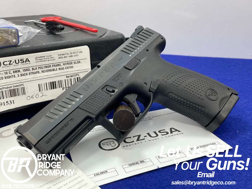 2021 CZ P-10 C 9mm 4.02" *EXCELLENT COMPACT-SIZE STRIKER-FIRED HANDGUN*-img-0