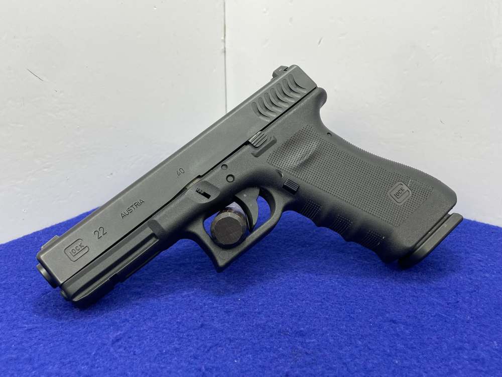 2009 Glock 22RTF .40 S&W 4.49" Blk *DESIRABLE FISH SCALE SLIDE SERRATIONS*-img-6