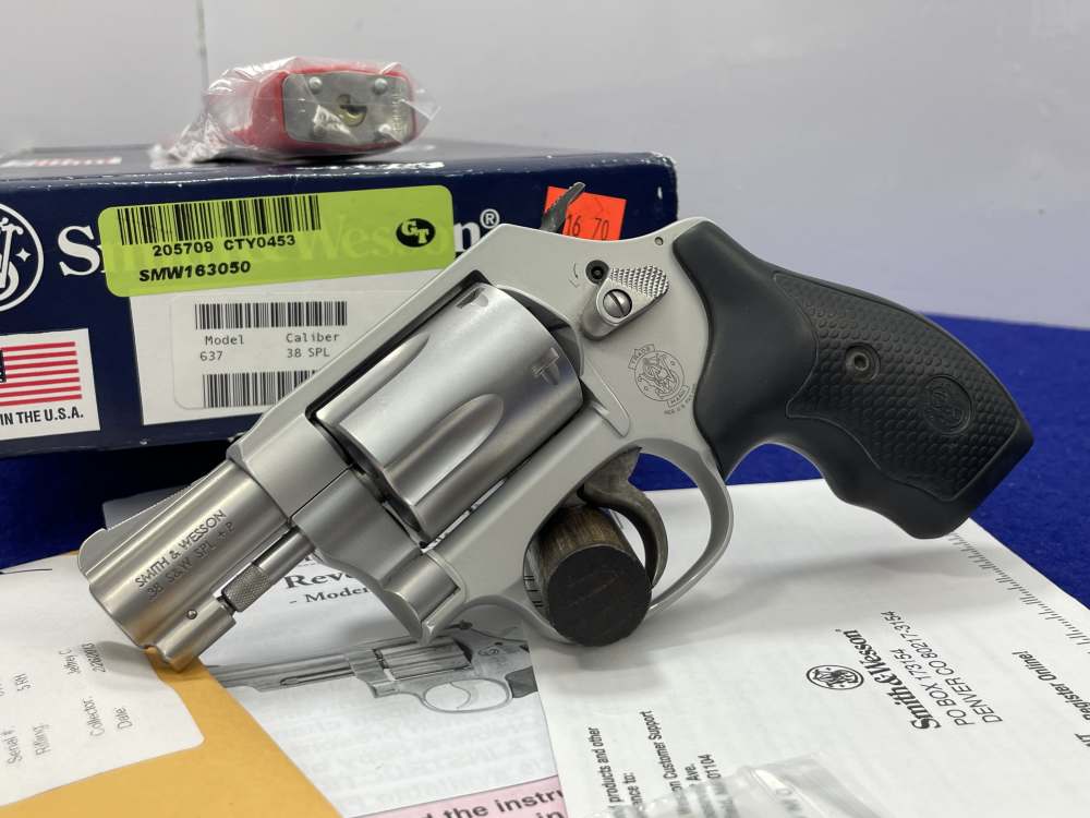 2013 Smith & Wesson 637-2 Airweight .38 Spl+P 1.875" *ULTRA-LIGHT REVOLVER*-img-44