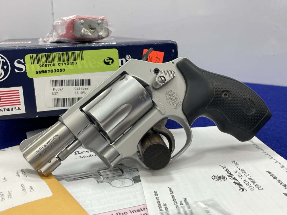 2013 Smith & Wesson 637-2 Airweight .38 Spl+P 1.875" *ULTRA-LIGHT REVOLVER*-img-3