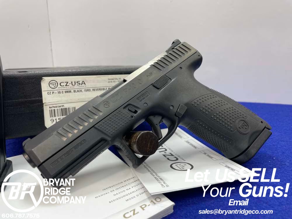 2020 CZ P-10 C 9mm 4.02" Black *HIGHLY RELIABLE SEMI-AUTOMATIC PISTOL*-img-0