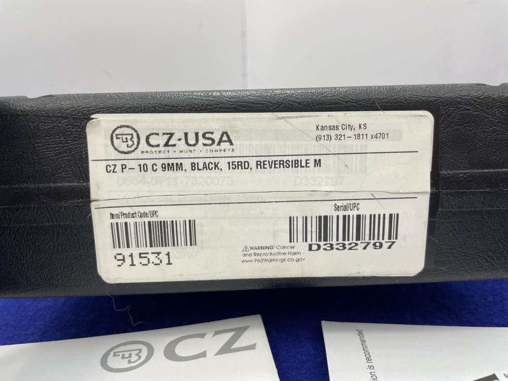 2020 CZ P-10 C 9mm 4.02" Black *HIGHLY RELIABLE SEMI-AUTOMATIC PISTOL*-img-5