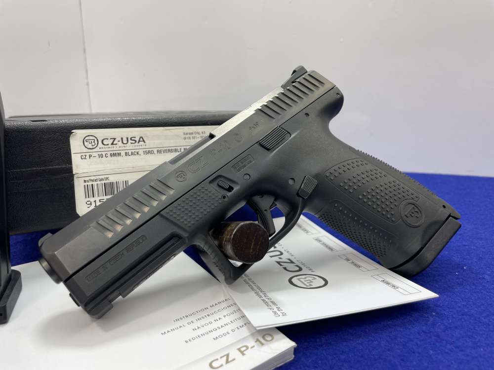 2020 CZ P-10 C 9mm 4.02" Black *HIGHLY RELIABLE SEMI-AUTOMATIC PISTOL*-img-3