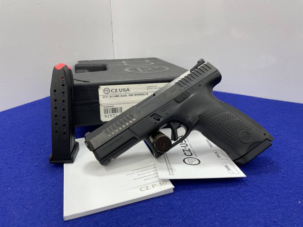 2020 CZ P-10 C 9mm 4.02" Black *HIGHLY RELIABLE SEMI-AUTOMATIC PISTOL*-img-4