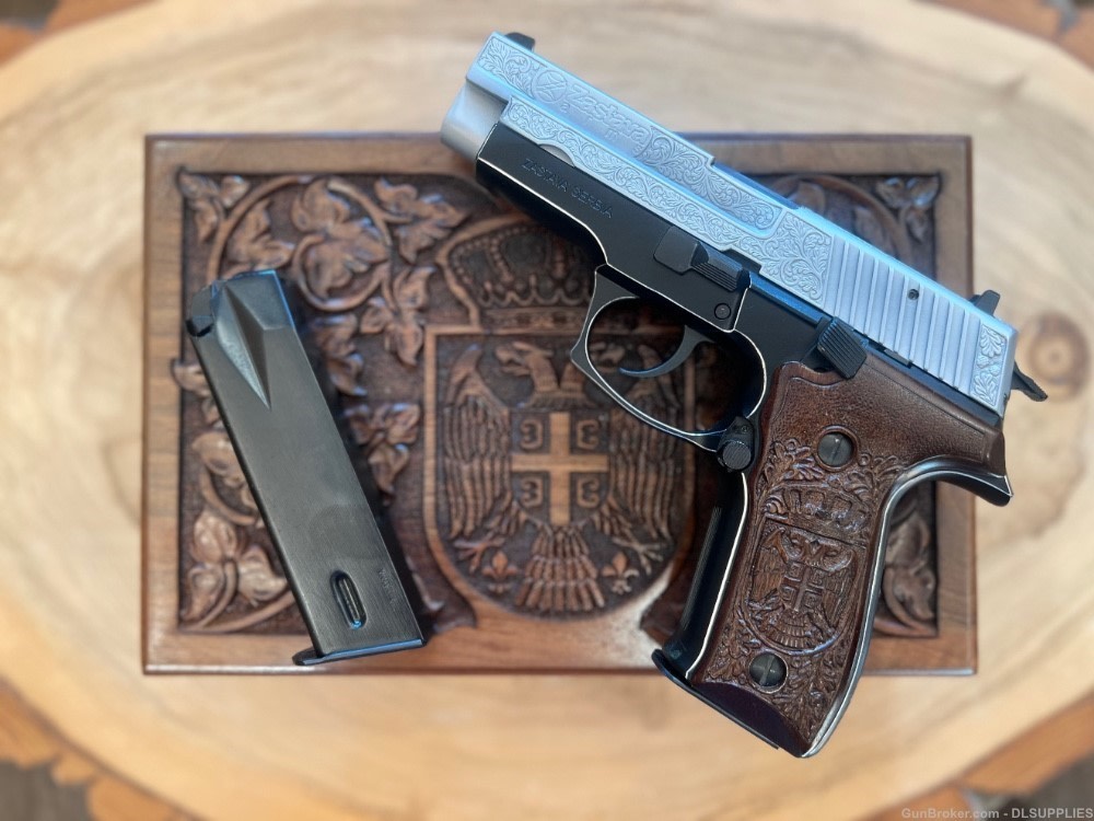 ZASTAVA ARMS CZ999 HARD CHROME FINISH HAND ENGRAVED 4.25" BBL 9MM-img-3