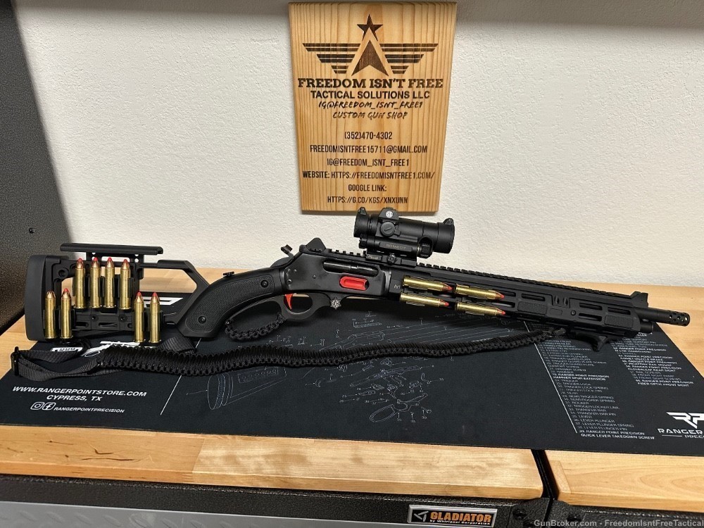 Custom Marlin Dark 1895 45-70 Tactical Lever Gun-img-0