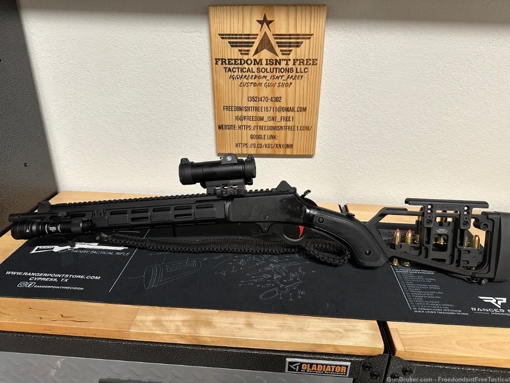 Custom Marlin Dark 1895 45-70 Tactical Lever Gun-img-3