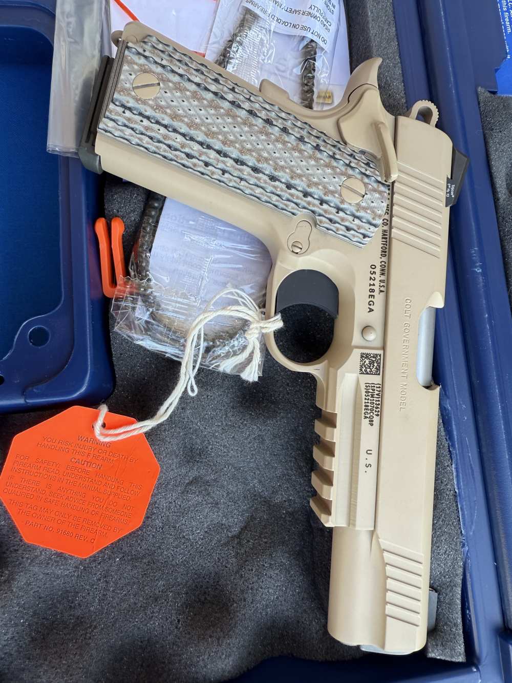 2013 Colt 1911 CQB USMC Roll Marked 45ACP with Original Box & Papers 100% -img-1