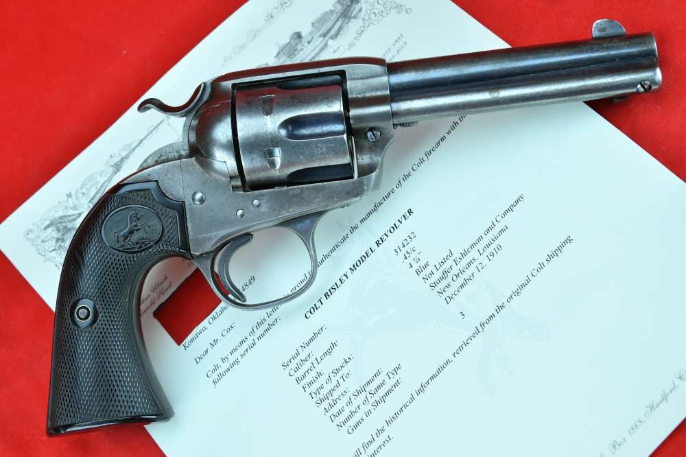 SHARP, SCARCE Colt Bisley Revolver - .45 - 4-3/4" - *NEW ORLEANS SHIPPED*-img-1