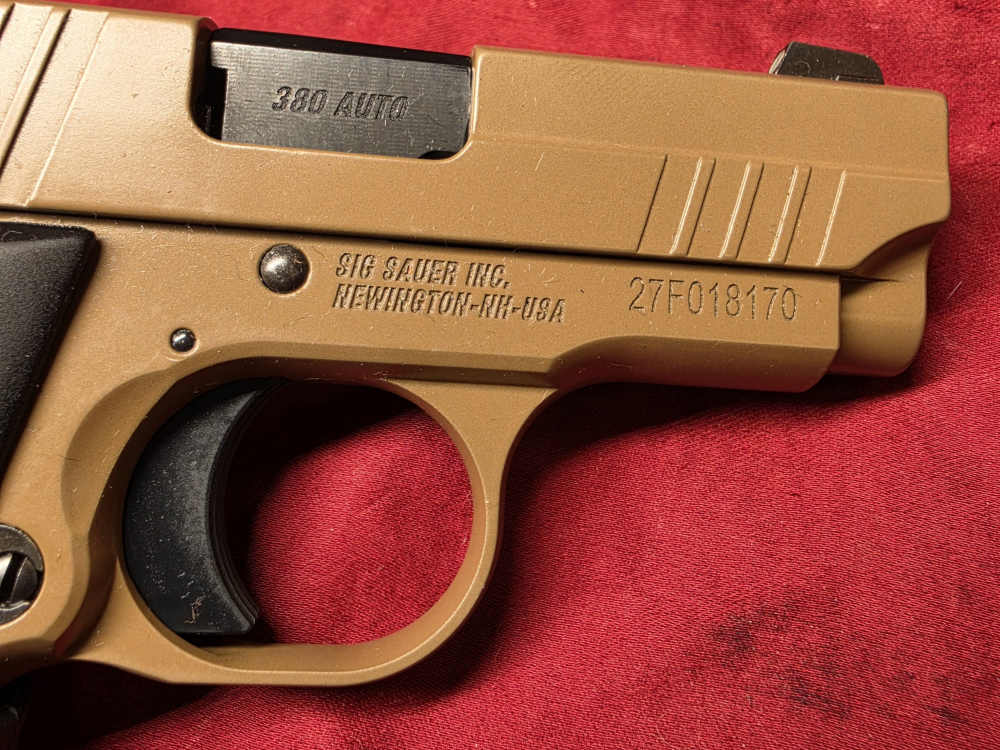 Sig Sauer P-238 Emperor Scorpion FDE .380 Auto W/2 Magazines-img-4