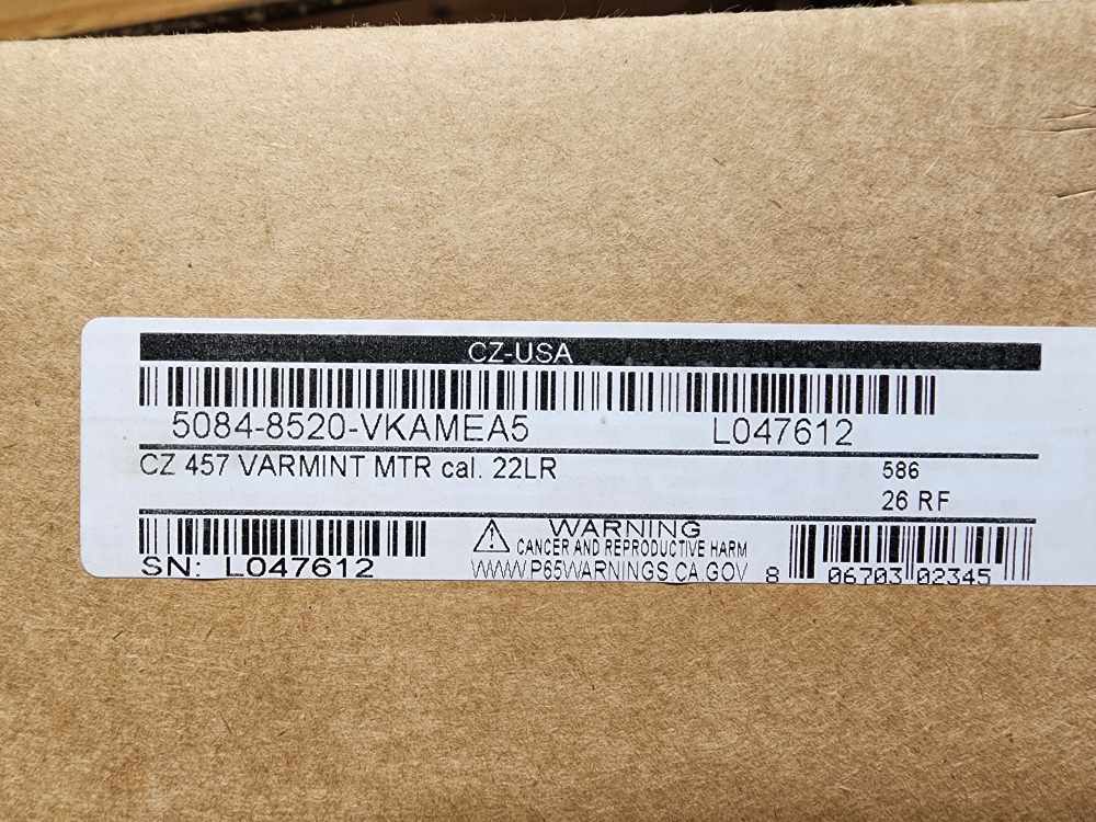 PICS! NEW CZ-USA 457 VARMINT MTR .22 20.5" THREADED MATCH TARGET WALNUT LR-img-1
