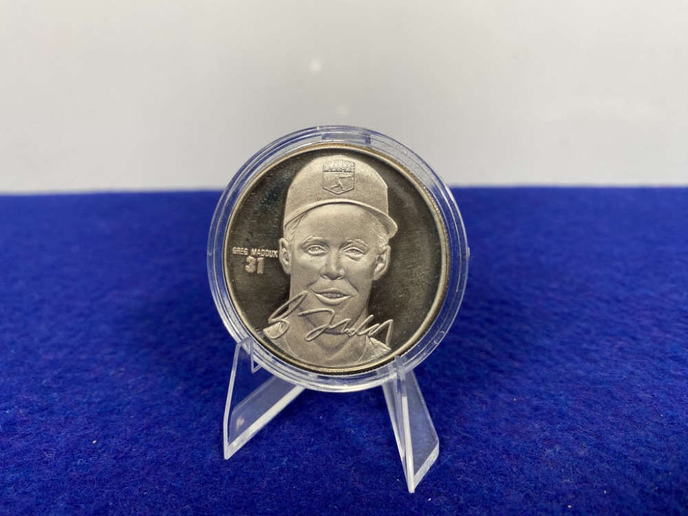 Highland Mint *Greg Maddux* MLB Special Edition *1 Troy Ounce .999 SILVER*-img-5