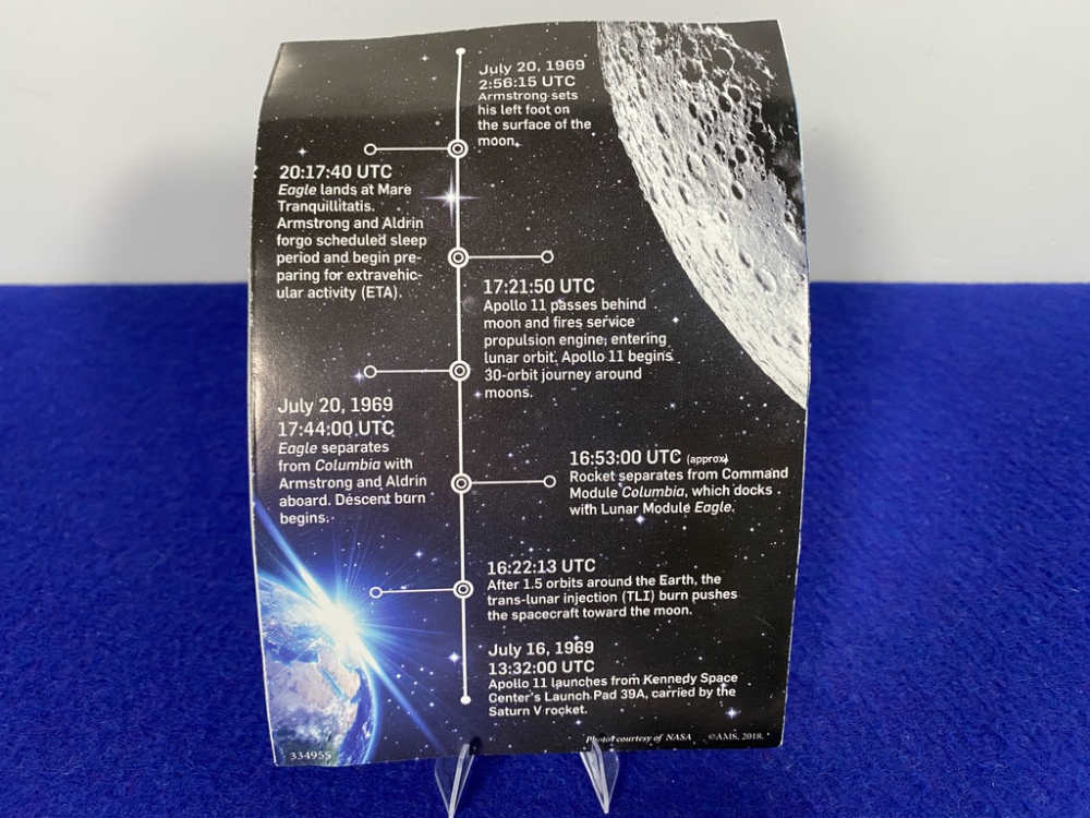-SILVER- 2019 Apollo 11 50th Anniv. Comm *1 Troy Ounce .999 PURE SILVER*-img-4