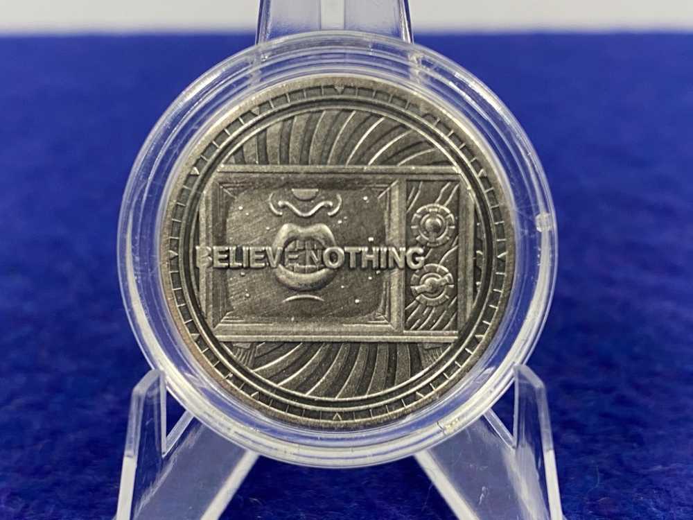 -DESIRABLE- Reckless Metals *Believe Nothing*  1 Troy Ounce .999 SILVER Rnd-img-5