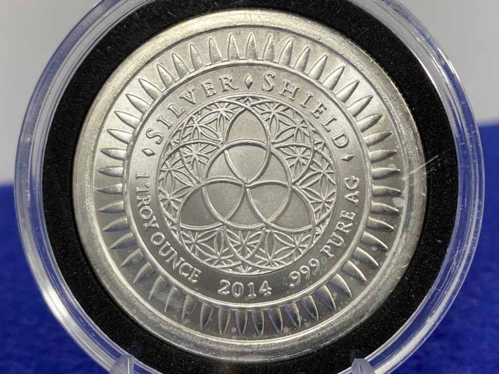 *SCARCE* Silver Shield Cannabis *1 Troy Ounce* FINE SILVER *Cannabis Maple*-img-5