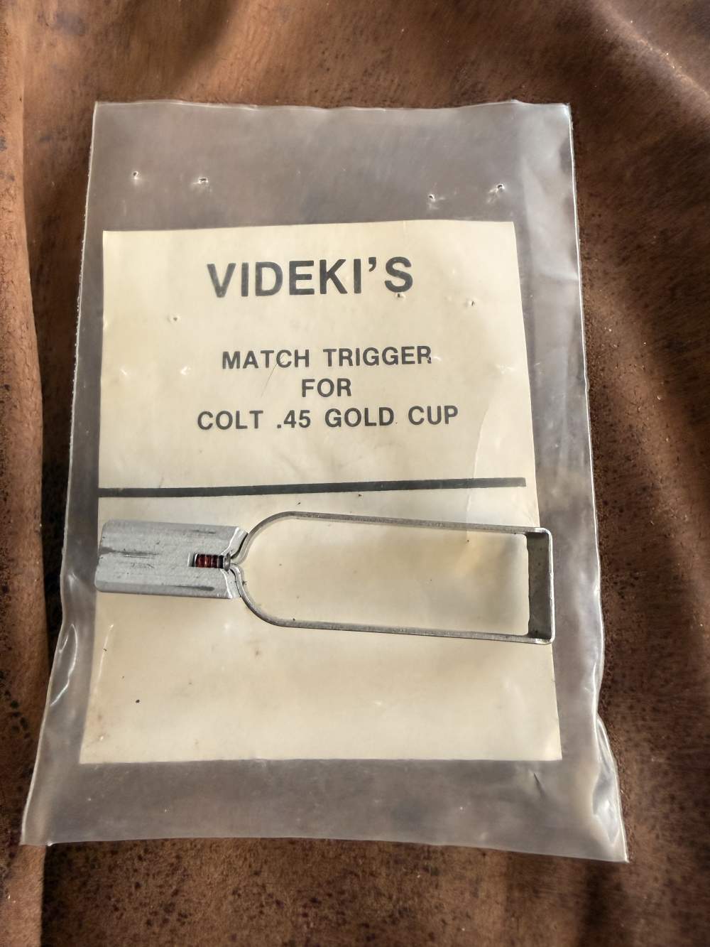 Vintage Videki Match Trigger Colt Gold Cup 1911 .45 Adjustable Trigger-img-1