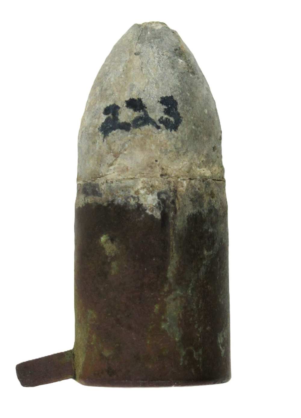 Published Civil War Dug 12mm Lefaucheux Pinfire Cartridge by Gevelot Paris-img-0