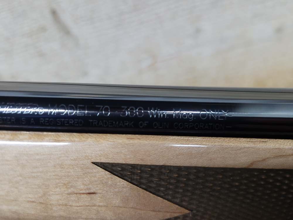 New Winchester Model 70 Super Grade Maple 300WM 26"bbl -img-31