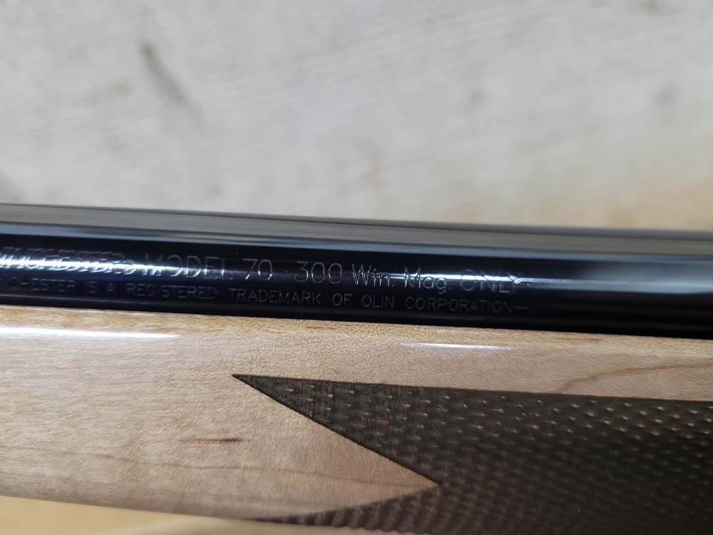 New Winchester Model 70 Super Grade Maple 300WM 26"bbl -img-32