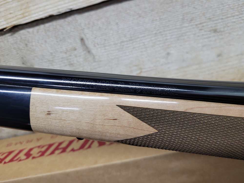 New Winchester Model 70 Super Grade Maple 300WM 26"bbl -img-29