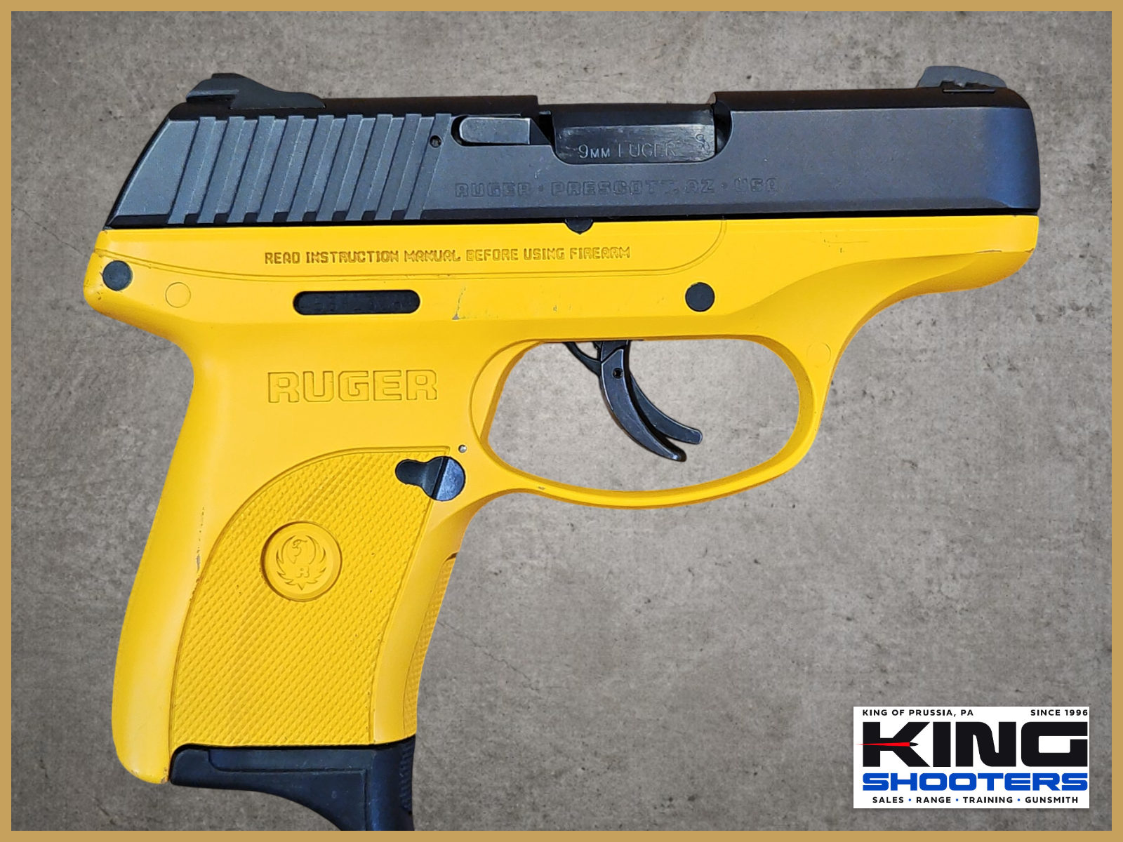 Ruger LC9s 9mm. YELLOW. No CC fee-img-0