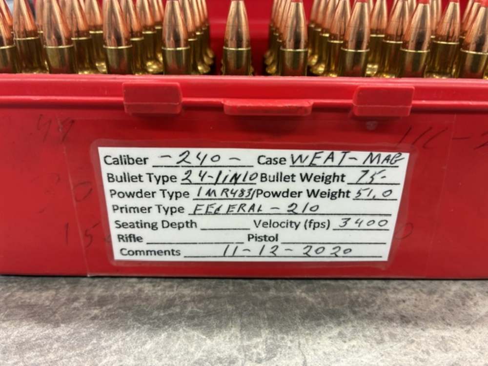 300 rounds of 240 Weatherby ammo Norma Brass-img-7