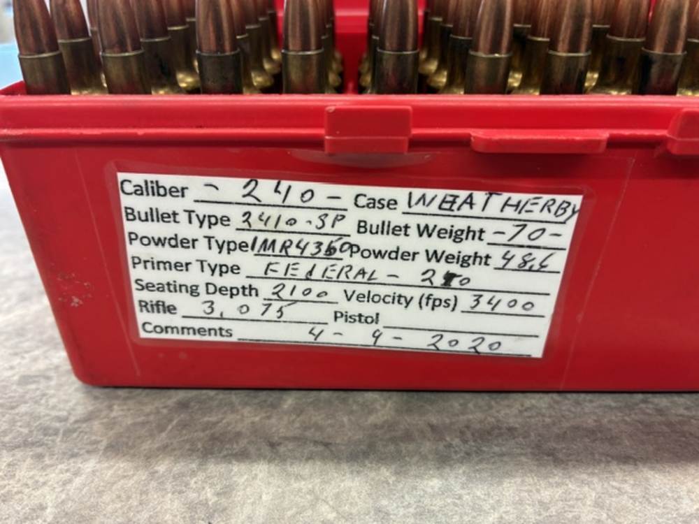 300 rounds of 240 Weatherby ammo Norma Brass-img-1