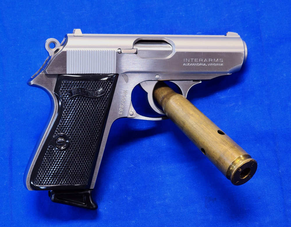RARE VINTAGE 1998 WALTHER PPK/S .32 ACP 3.3" STAINLESS -img-0
