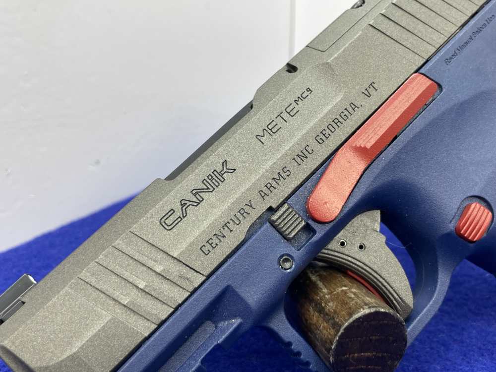 Canik METE MC9 9mm 3.18" Red/Blue *EXCELLENT OPTICS READY CONCEAL CARRY*-img-13
