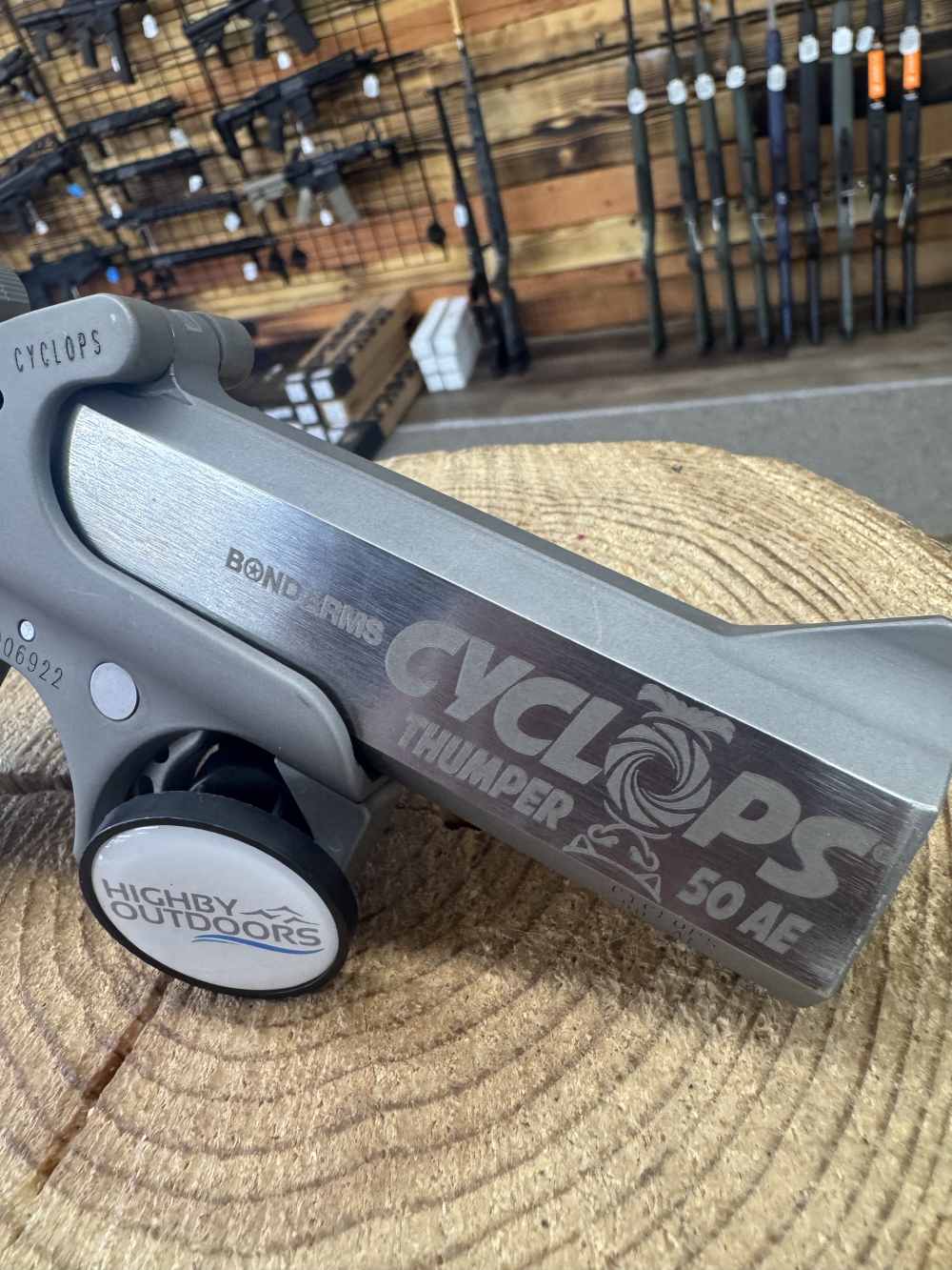 Bond Arms Cyclops Thumper Big Bore Pistol - 50 AE, 1rd, 4.25", Stainless-img-2