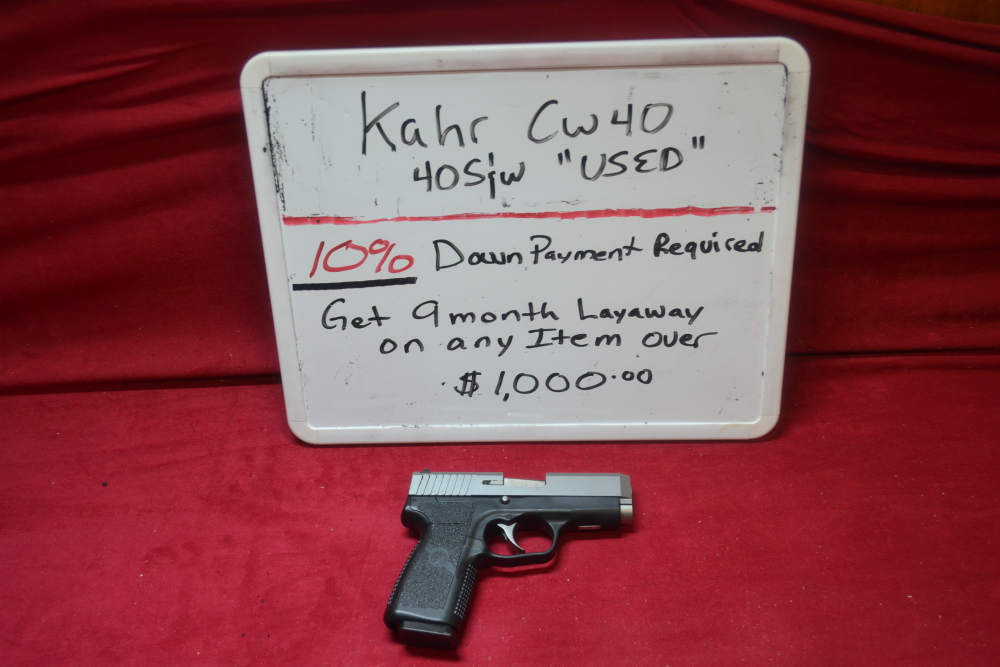 Kahr CW40 40S&W 3.5"Barrel Used, Layaway Available.-img-0