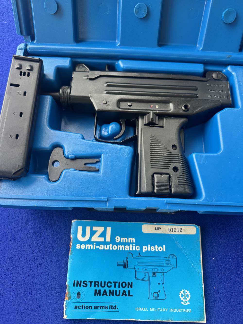 In Box Pre Ban Action Arms Uzi Pistol IMI Israel 9mm -img-0