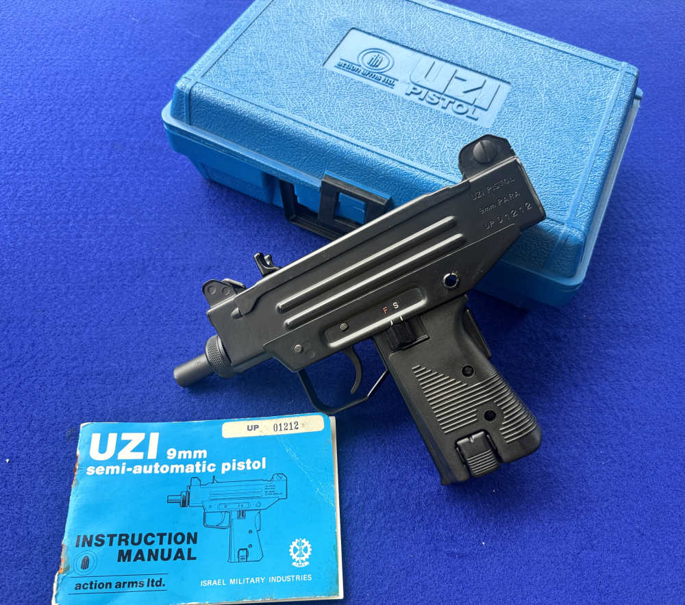 In Box Pre Ban Action Arms Uzi Pistol IMI Israel 9mm -img-26
