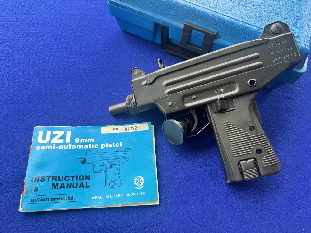 In Box Pre Ban Action Arms Uzi Pistol IMI Israel 9mm -img-1