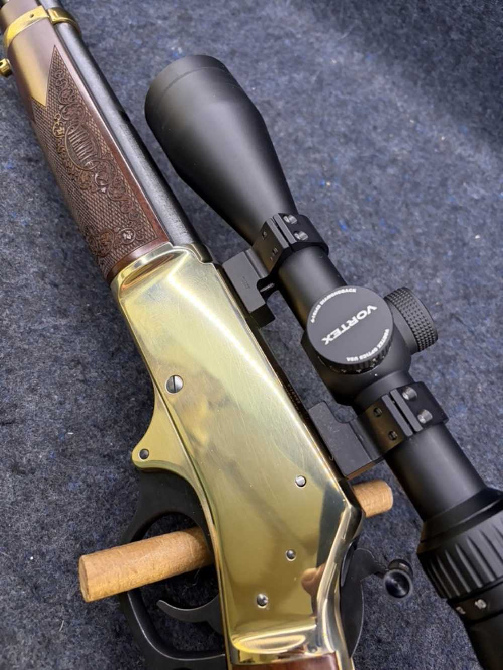 HENRY H24 SIGNATURE RIFLE, .30-30WIN w/SCOPE, CASE & TOOLS-img-4