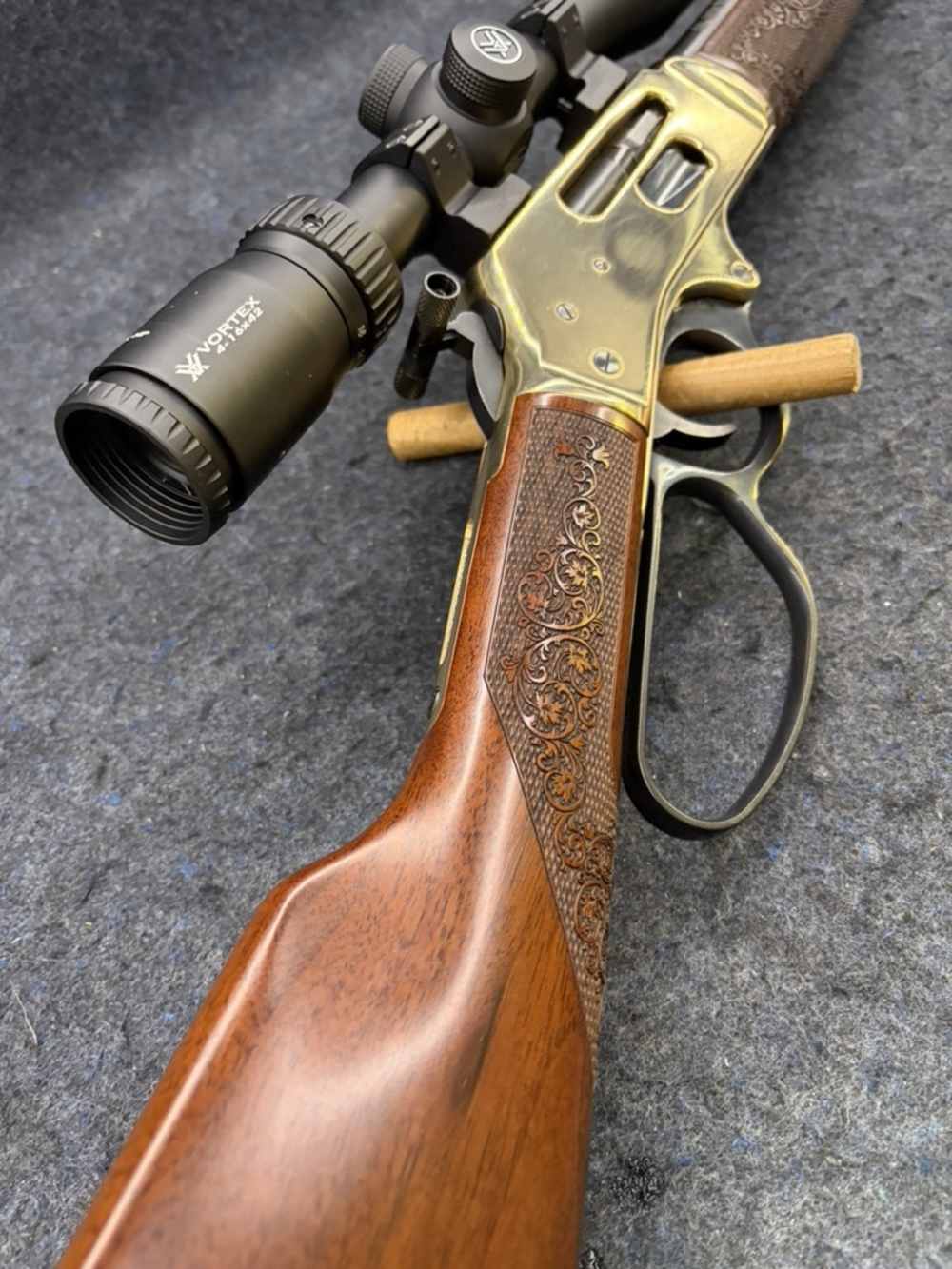 HENRY H24 SIGNATURE RIFLE, .30-30WIN w/SCOPE, CASE & TOOLS-img-8