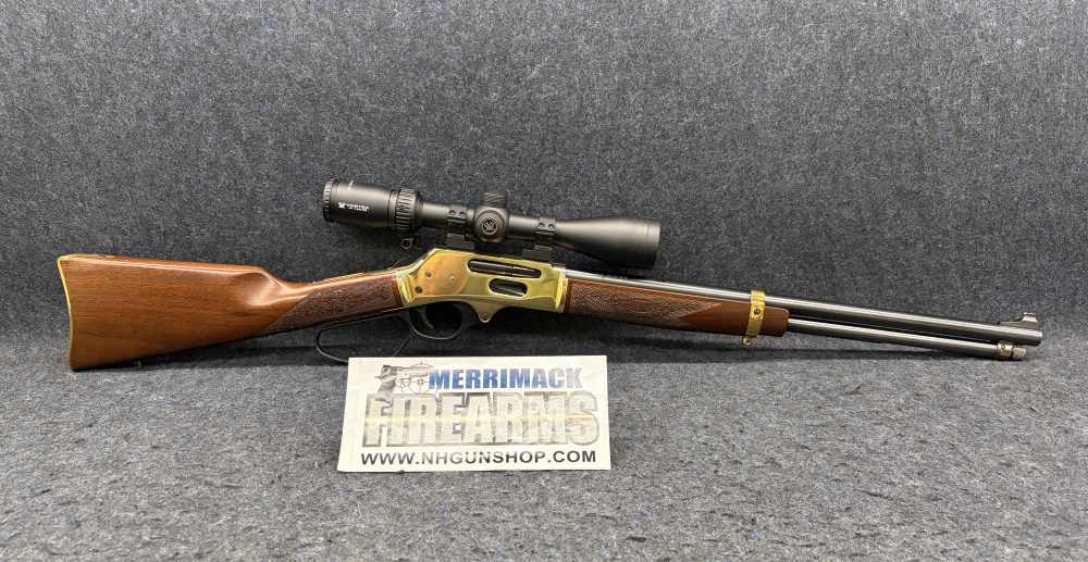 HENRY H24 SIGNATURE RIFLE, .30-30WIN w/SCOPE, CASE & TOOLS-img-0