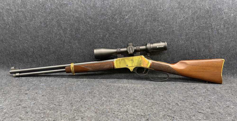 HENRY H24 SIGNATURE RIFLE, .30-30WIN w/SCOPE, CASE & TOOLS-img-1