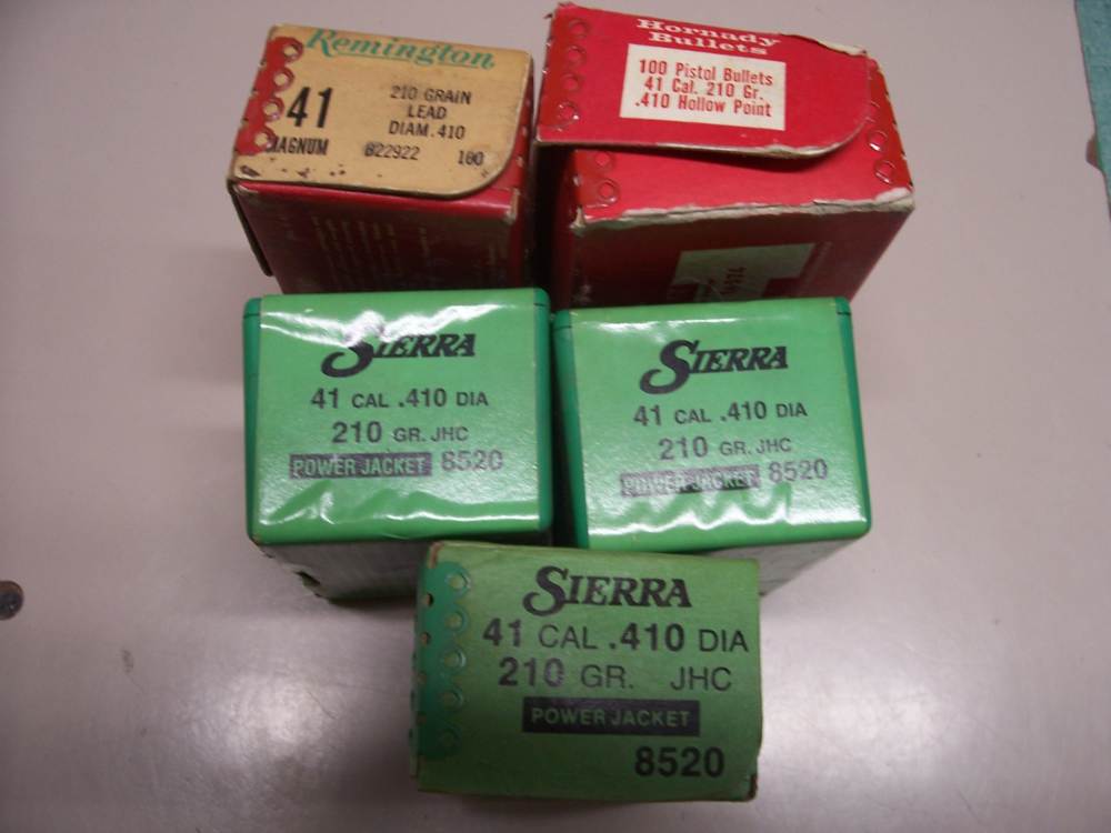 .41 caliber Hornady, Sierra and Remington 210 grain bullets-img-4
