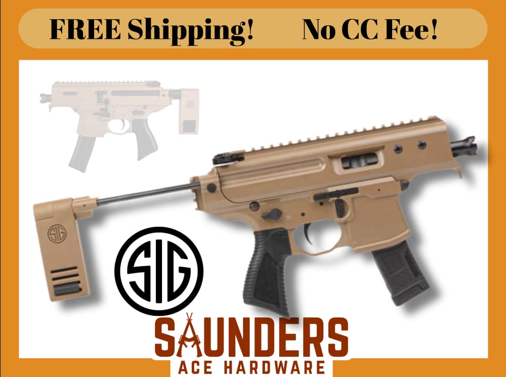 SIG SAUER MPX COPPERHEAD Gas Piston AR Style Pistol + Brace 9mm M1913 Rail -img-0