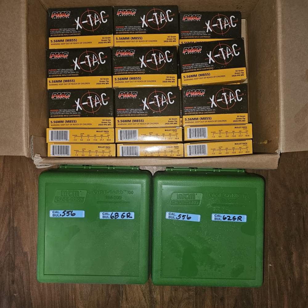 PMC X-TAC M855 500 Rounds Winchester M855 80 Rounds Frontier FR310 80 Round-img-0