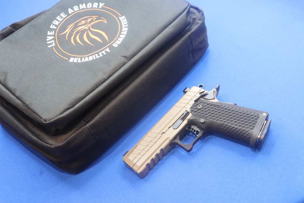 Live Free Armory LFA Model APOLLO 11 Pistol 9MM 1911 DS 17RD FDE 4.15" SA 9-img-0