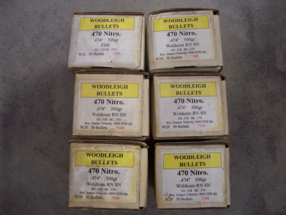 Woodleigh .470 Nitro 500 grain projectiles-img-1